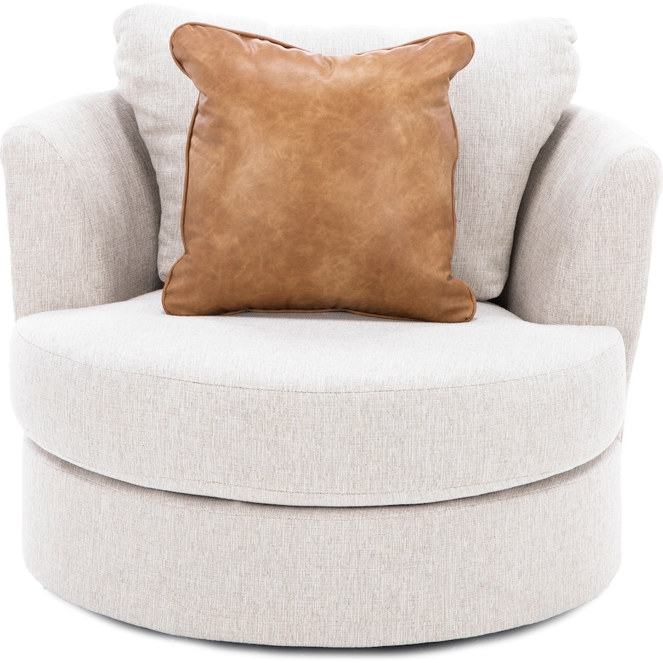 michael nicholas designs beige swivel chair z  