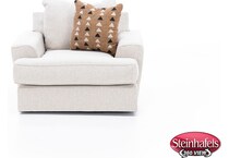 michael nicholas designs beige swivel chair  image z  