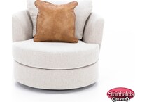 michael nicholas designs beige swivel chair  image z  