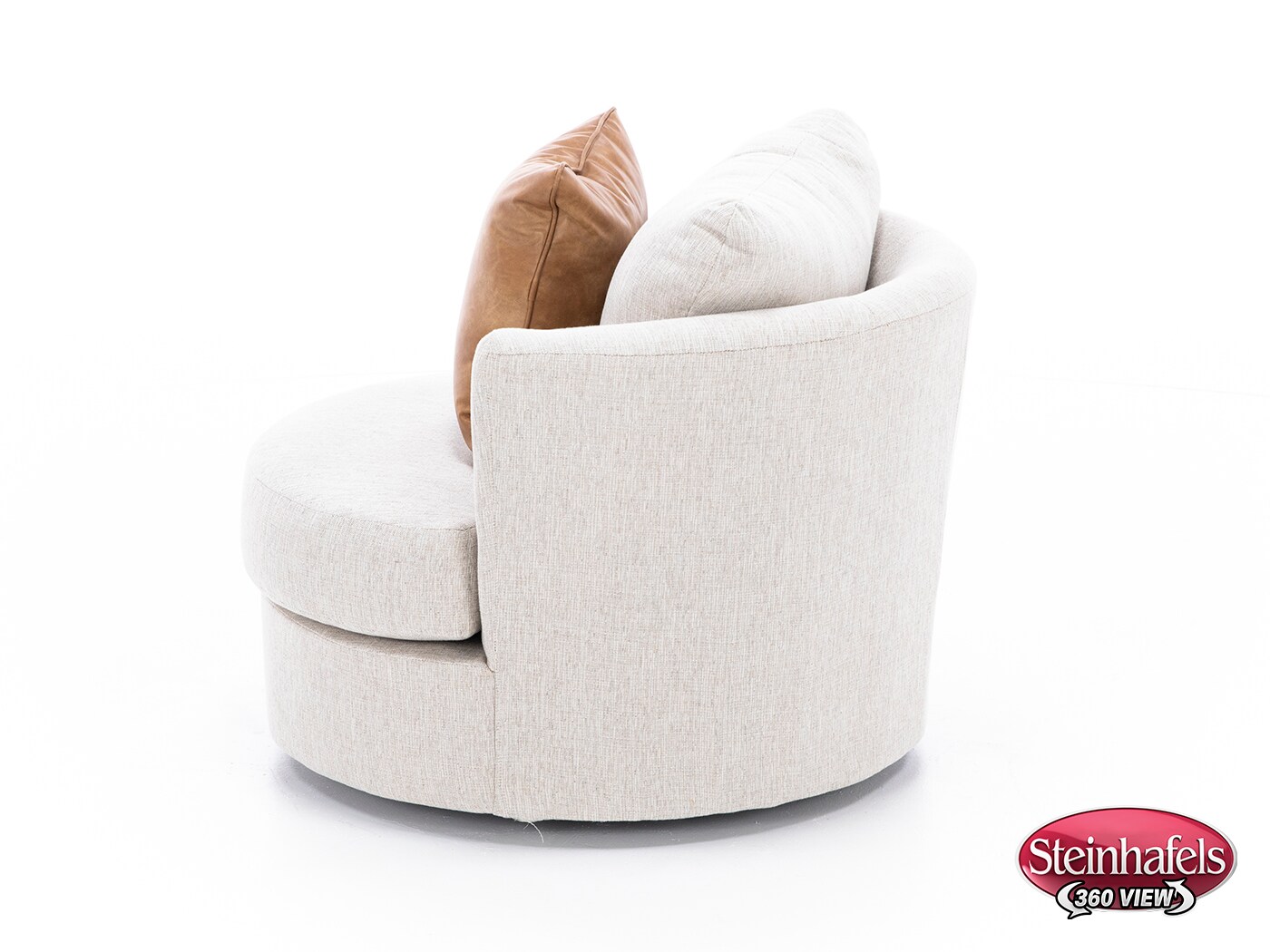 michael nicholas designs beige swivel chair  image z  