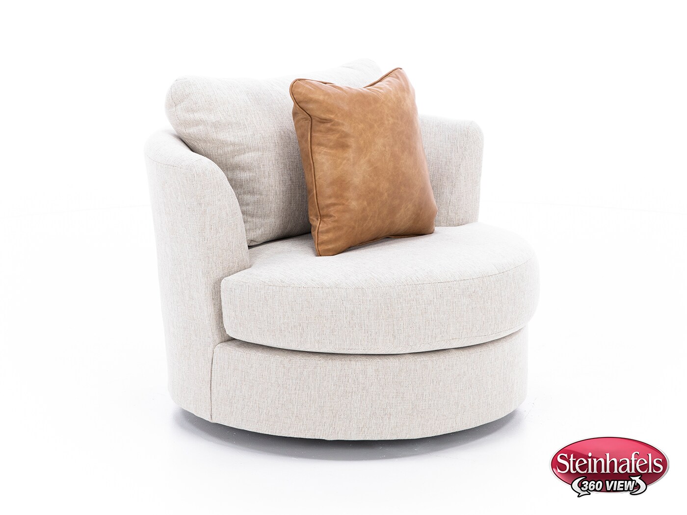 michael nicholas designs beige swivel chair  image z  