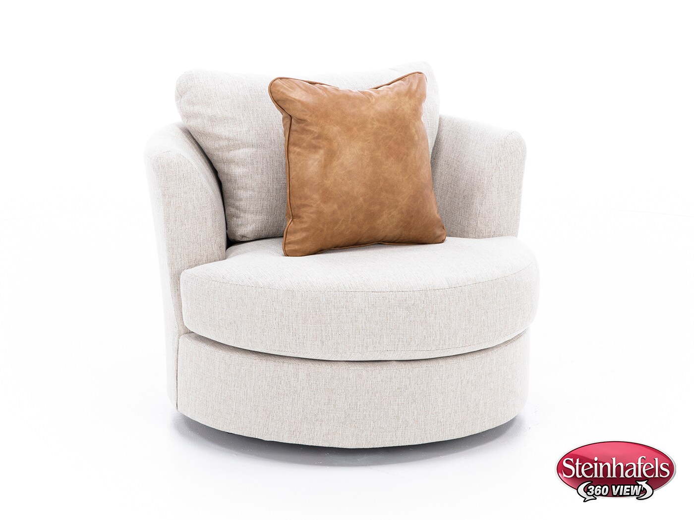 michael nicholas designs beige swivel chair  image z  