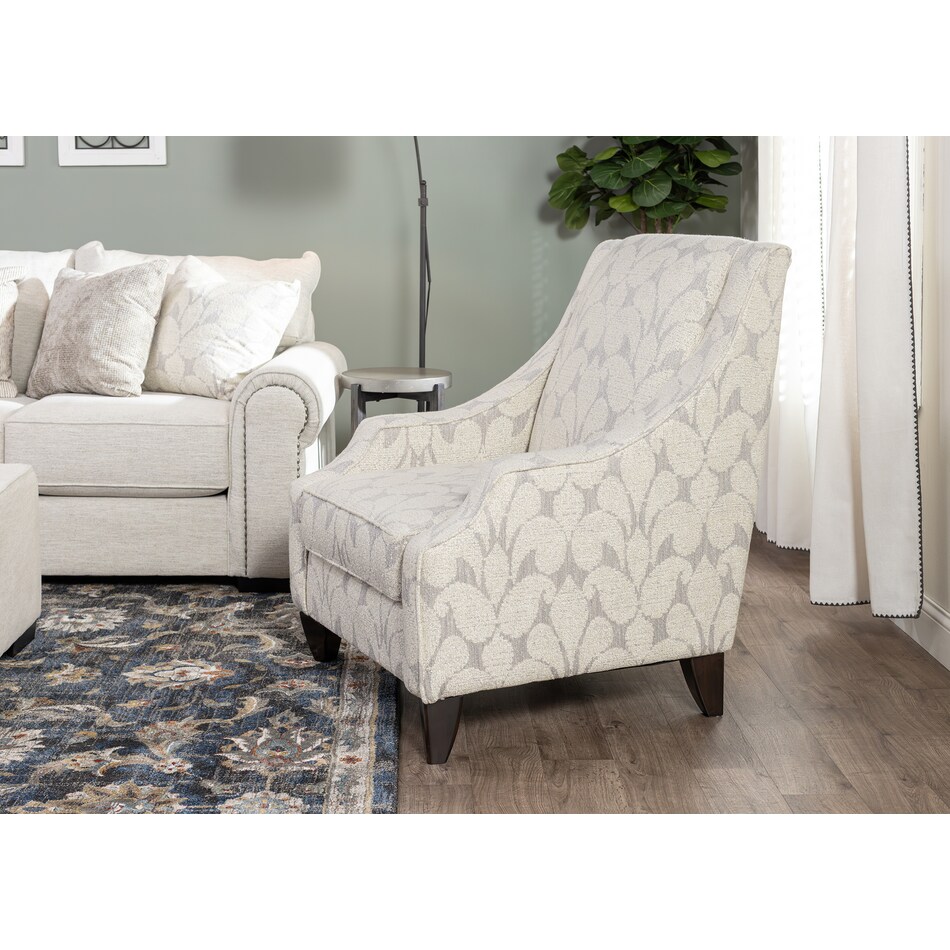 michael nicholas designs grey accent chair lifestyle image z  