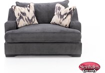 michael nicholas designs grey chair and a half  image z  