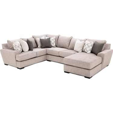 Fortune 3-Pc. Chaise Sectional