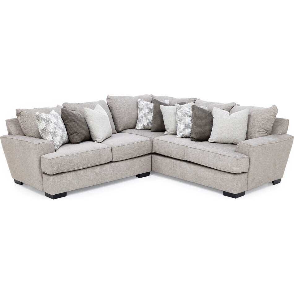 michael nicholas designs grey sta fab sectional pieces pkg  