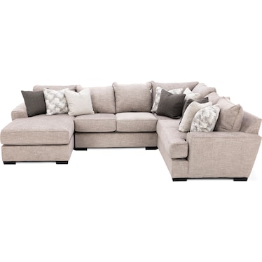 Fortune 3-Pc. Chaise Sectional
