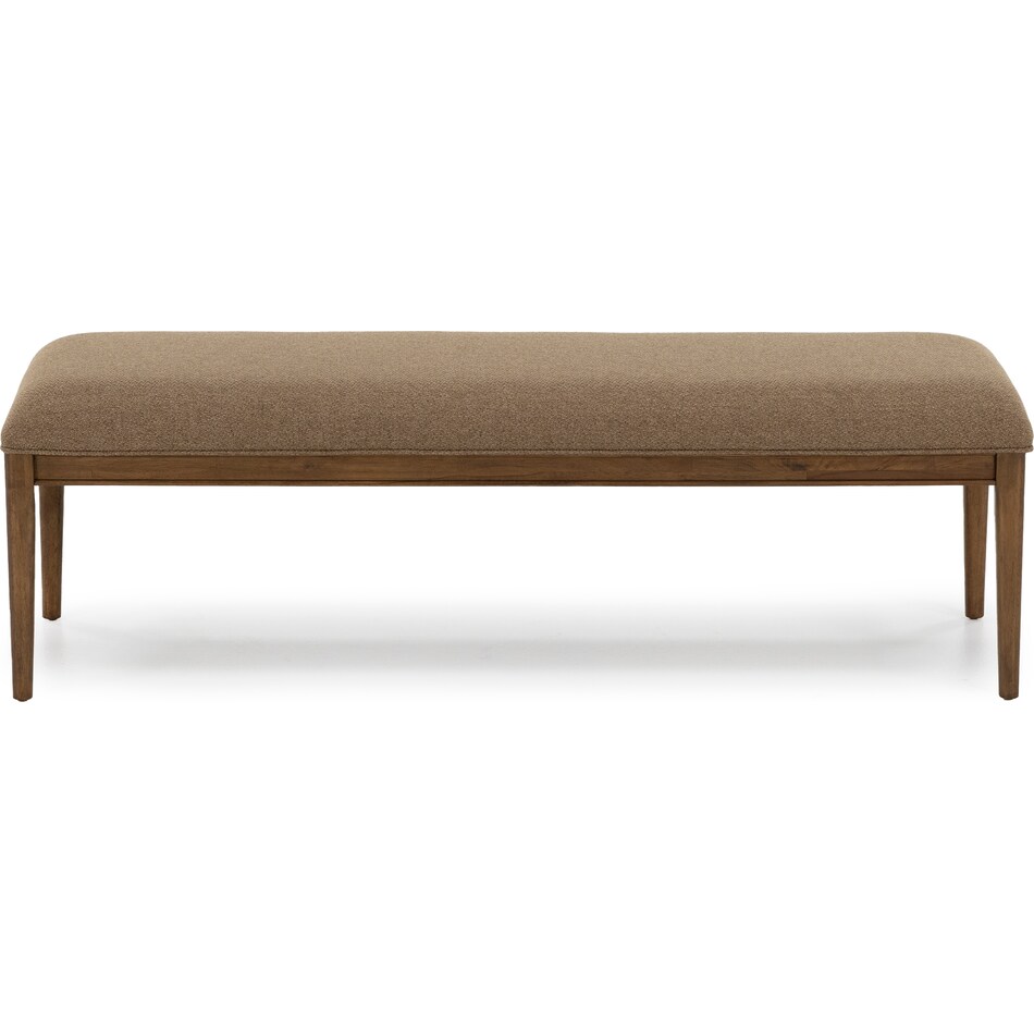 modu beige inch standard seat height bench   