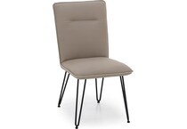 modu beige inch standard seat height side chair   