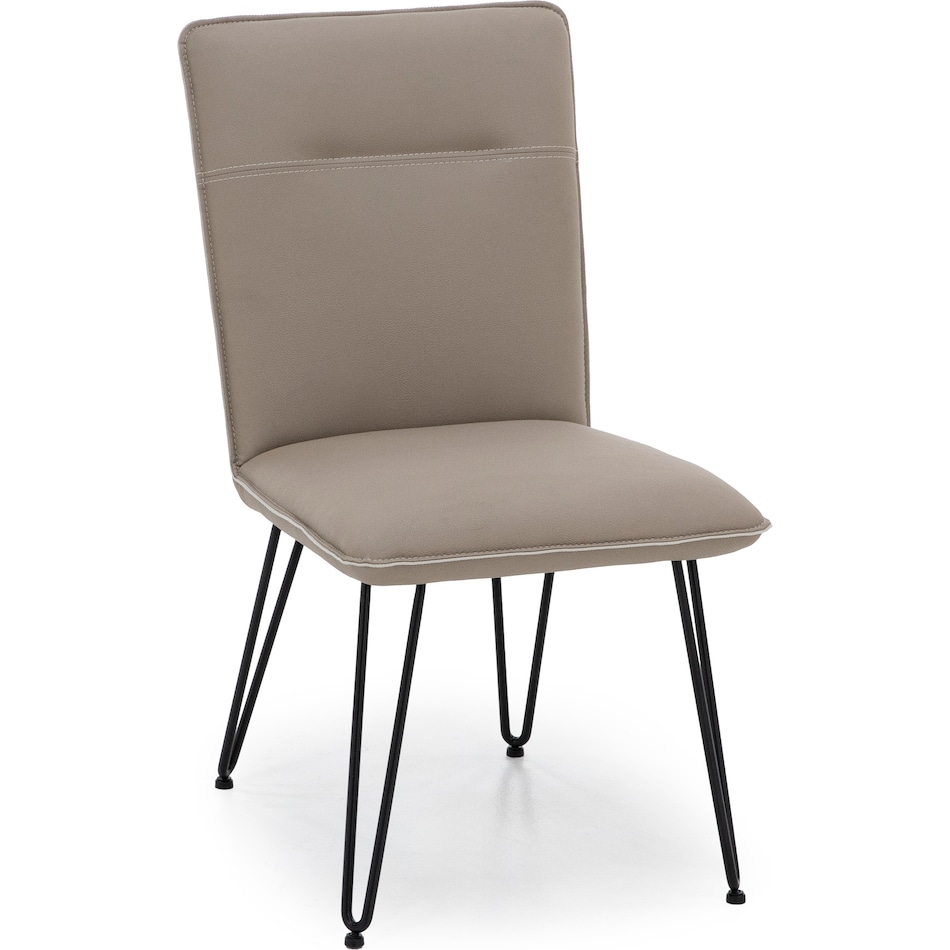 modu beige inch standard seat height side chair   