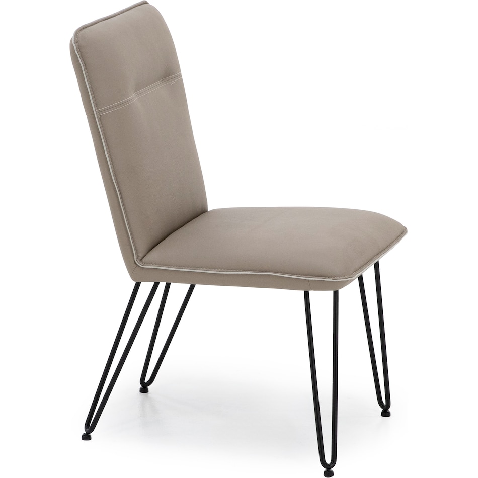 modu beige inch standard seat height side chair   