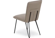 modu beige inch standard seat height side chair   