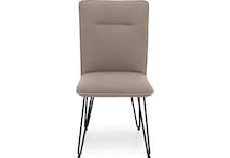 modu beige inch standard seat height side chair   