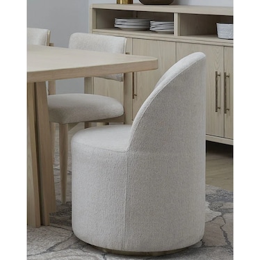 Opal Swivel Curve Chair