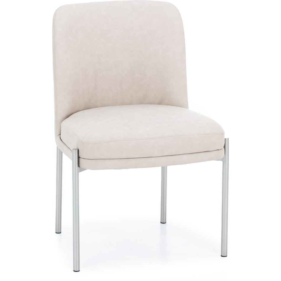 modu beige inch standard seat height side chair   