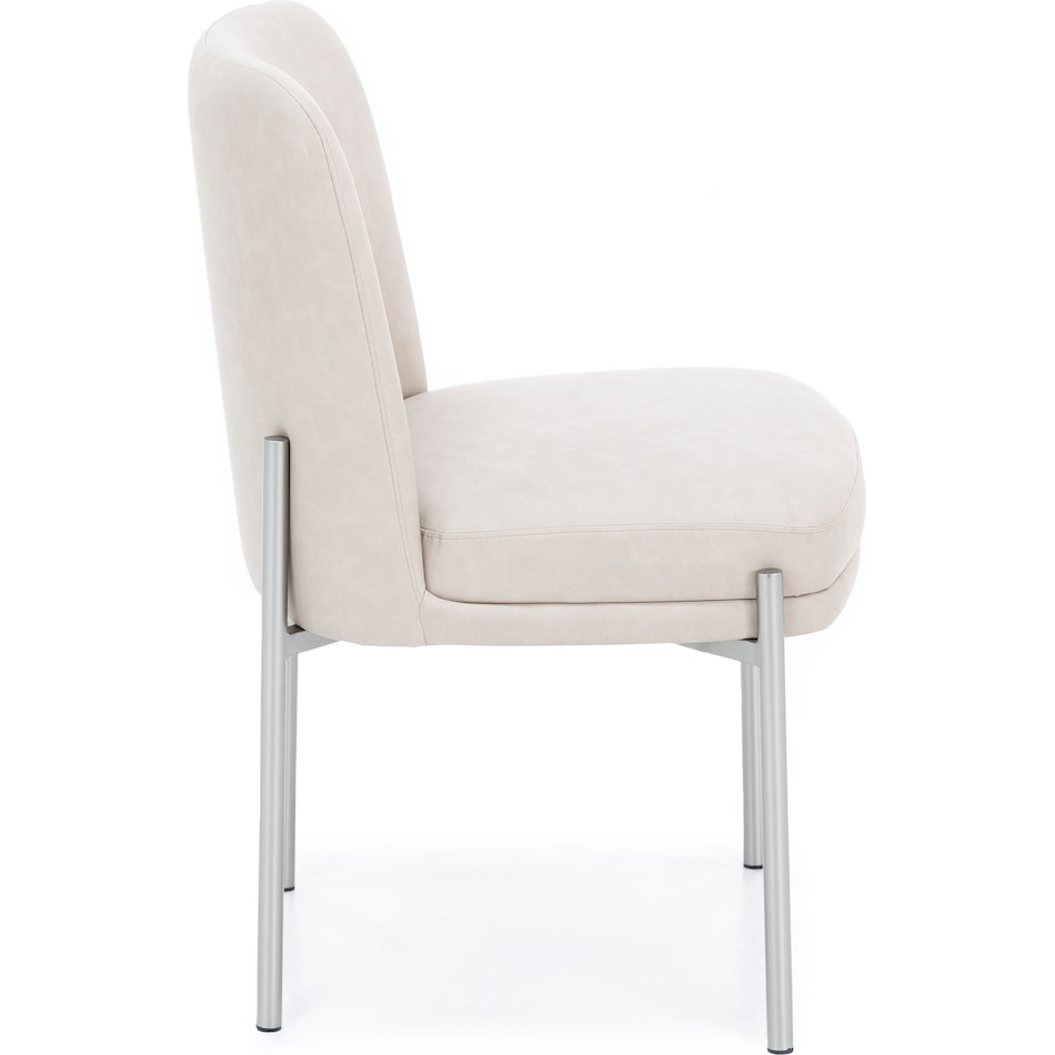 modu beige inch standard seat height side chair   