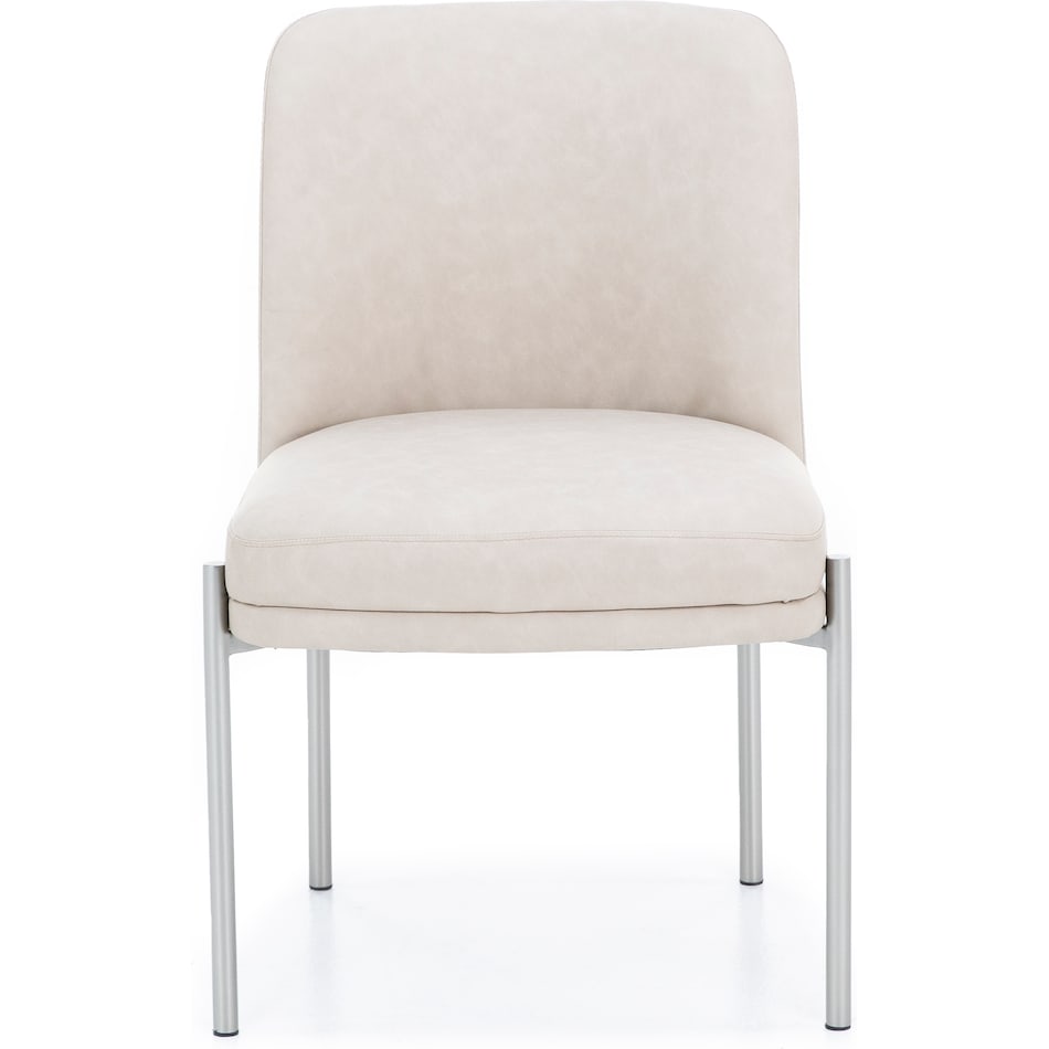 modu beige inch standard seat height side chair   