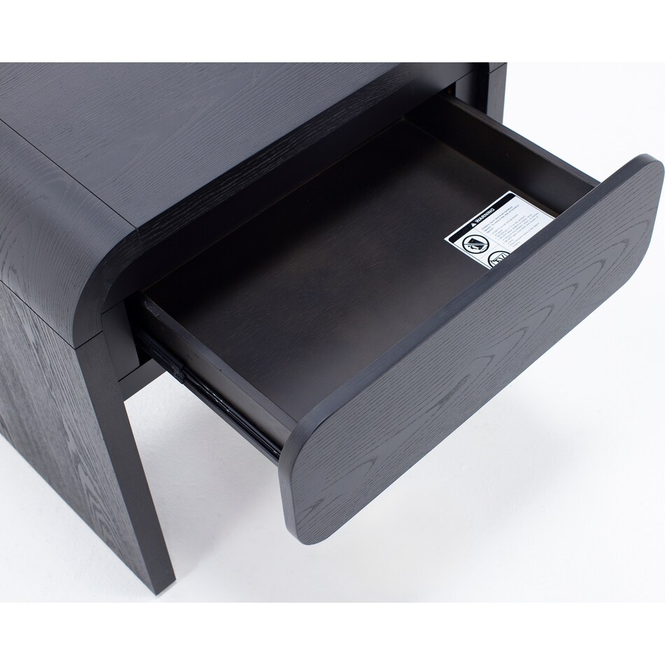 modu black single drawer   