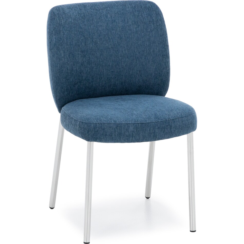 modu blue inch standard seat height side chair   