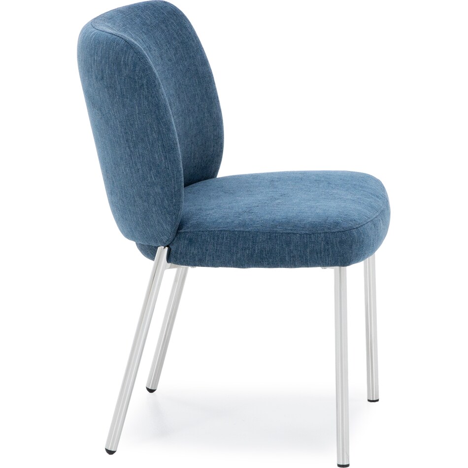 modu blue inch standard seat height side chair   