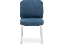 modu blue inch standard seat height side chair   