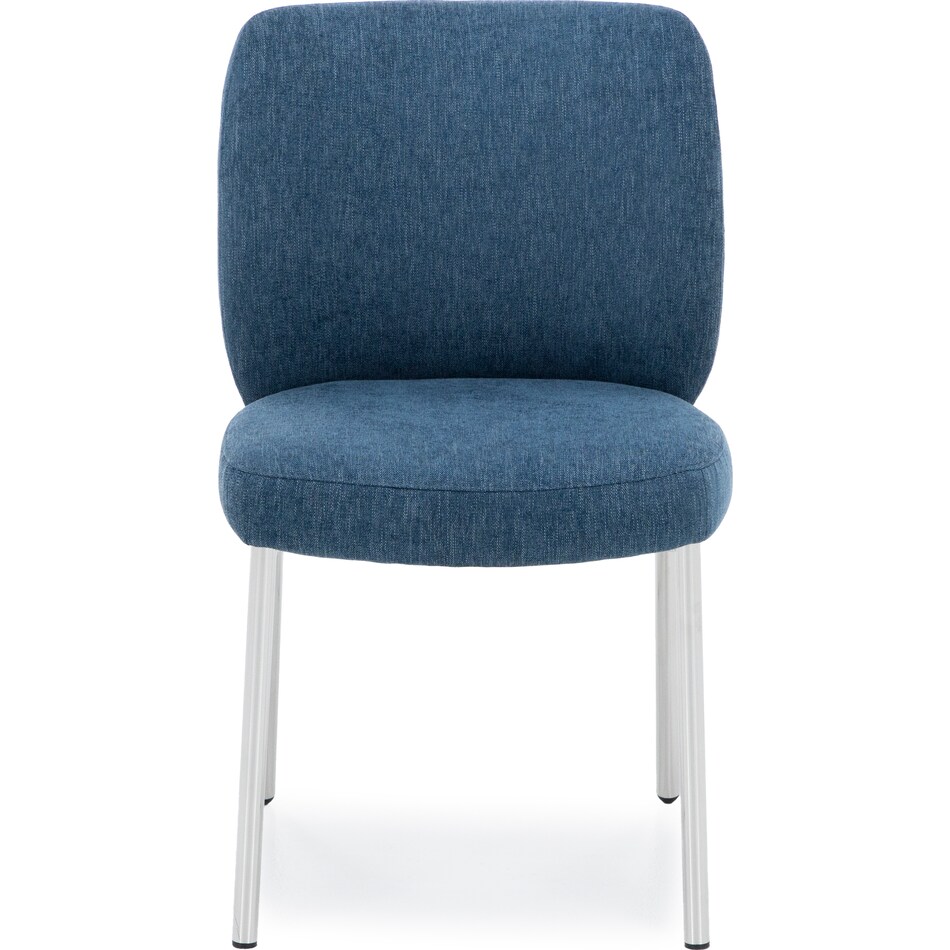 modu blue inch standard seat height side chair   