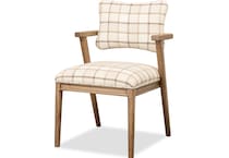 modu brown inch standard height arm chair   