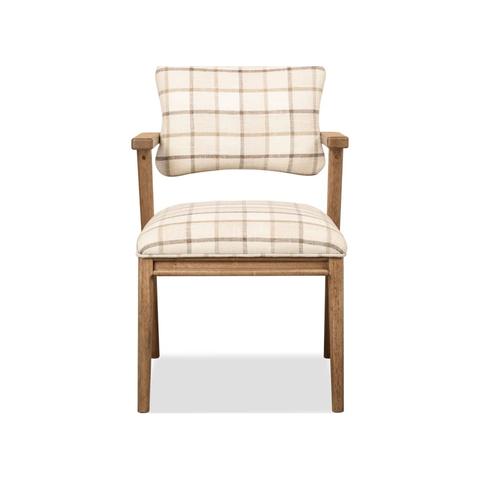 modu brown inch standard height arm chair   