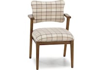 modu brown inch standard height arm chair   