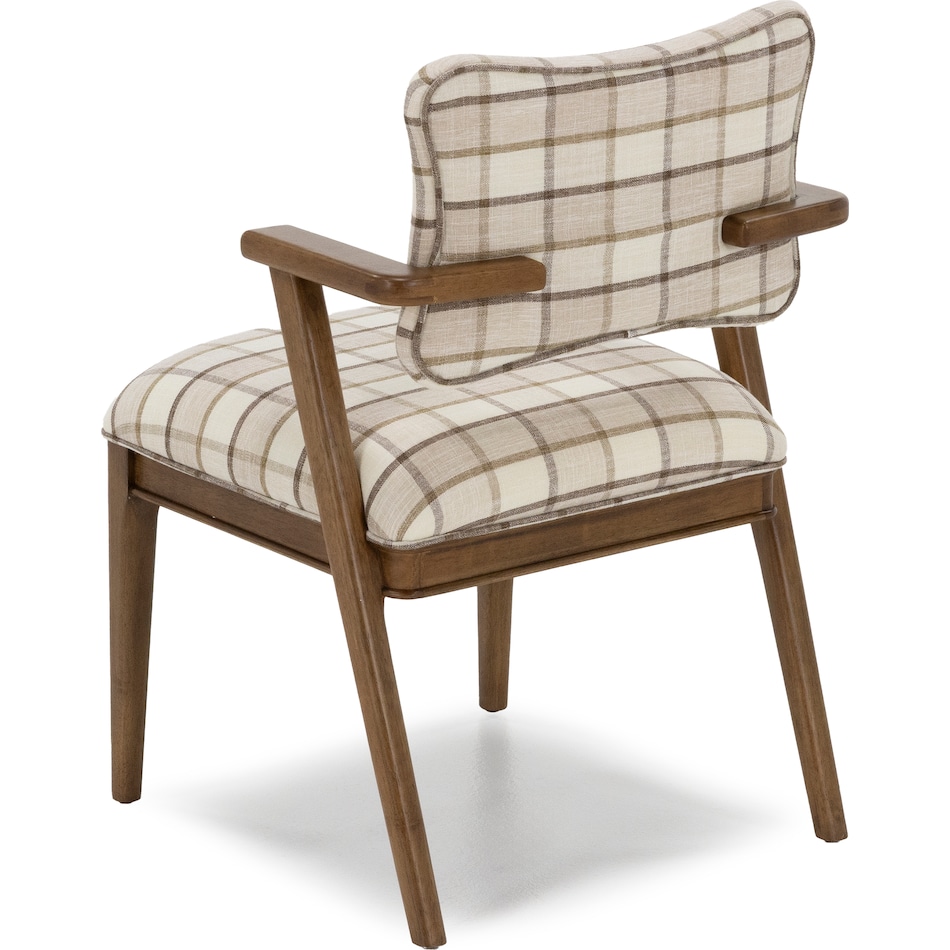 modu brown inch standard height arm chair   
