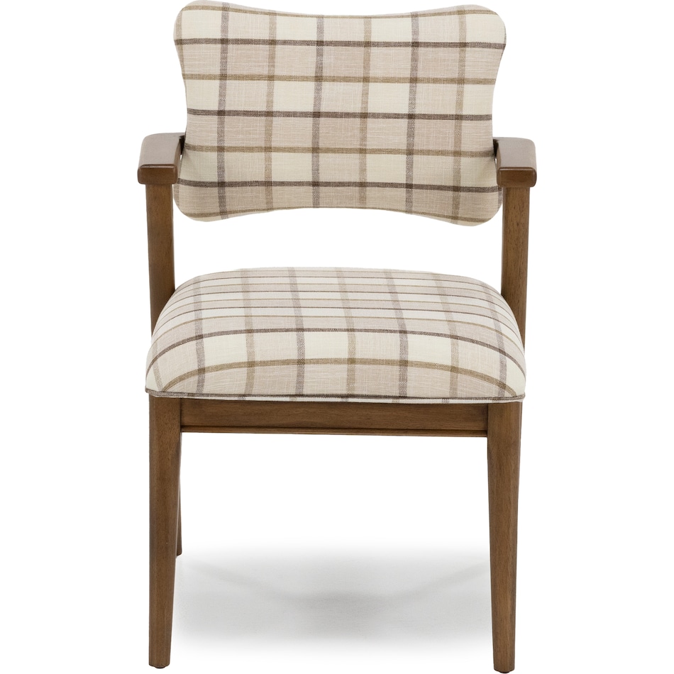 modu brown inch standard height arm chair   