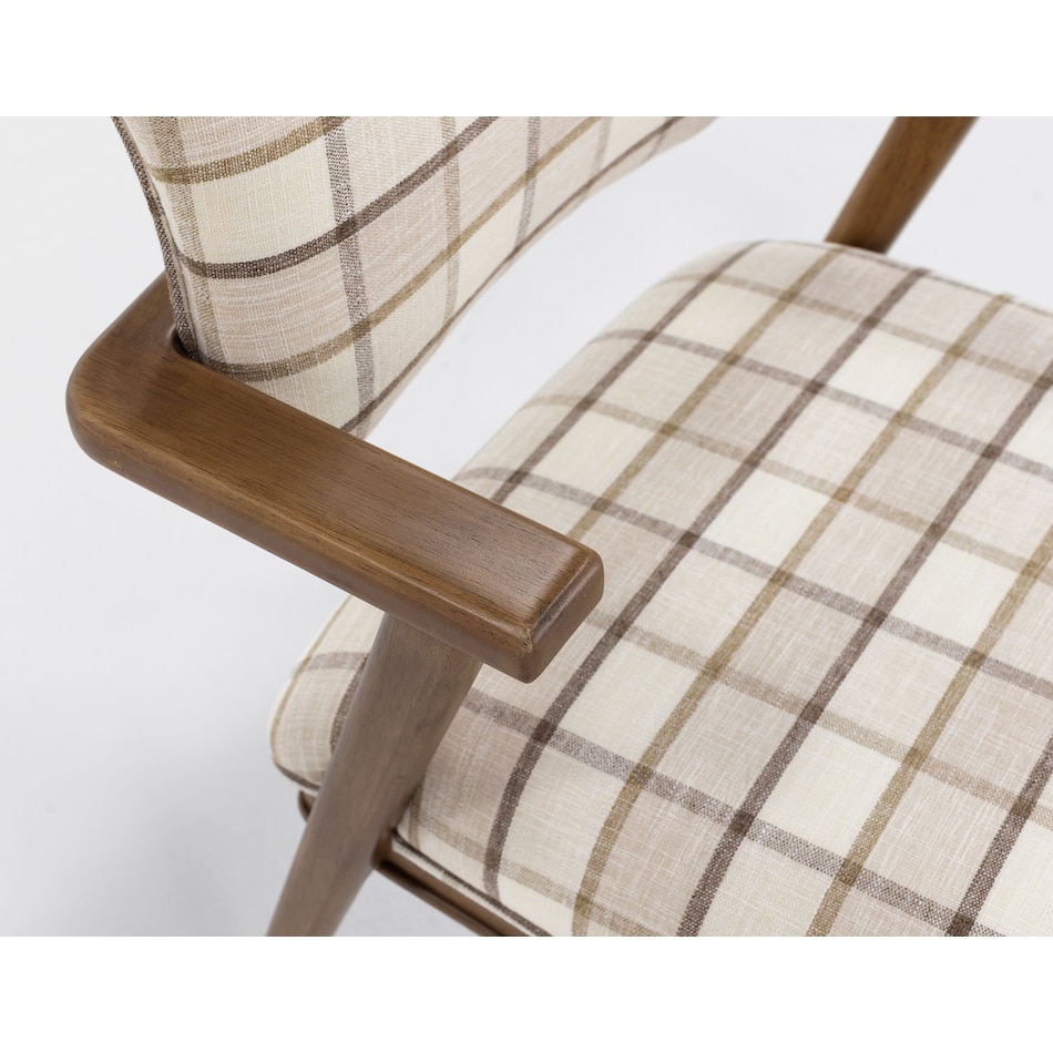 modu brown inch standard height arm chair   