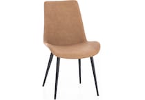 modu brown inch standard seat height side chair   