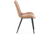 modu brown inch standard seat height side chair   