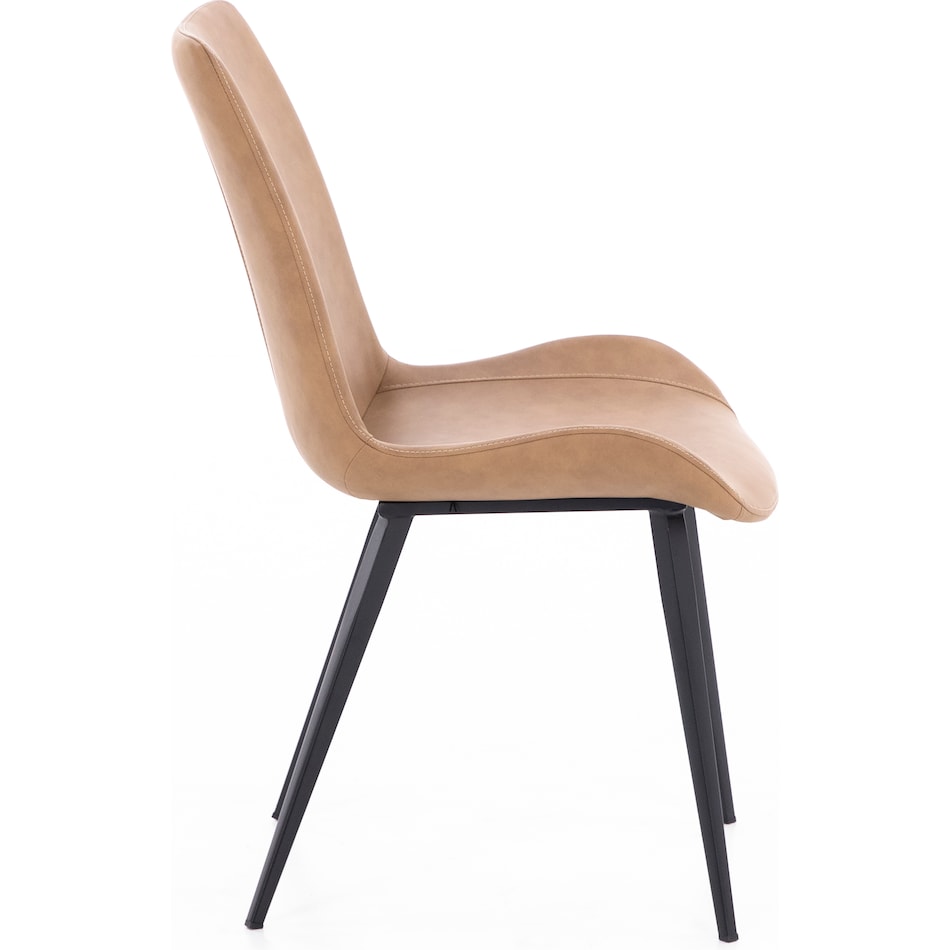 modu brown inch standard seat height side chair   
