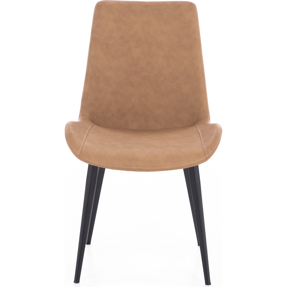 modu brown inch standard seat height side chair   