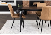 modu brown inch standard seat height side chair lifestyle image   