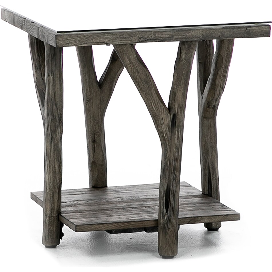 modu brown end table bridg  
