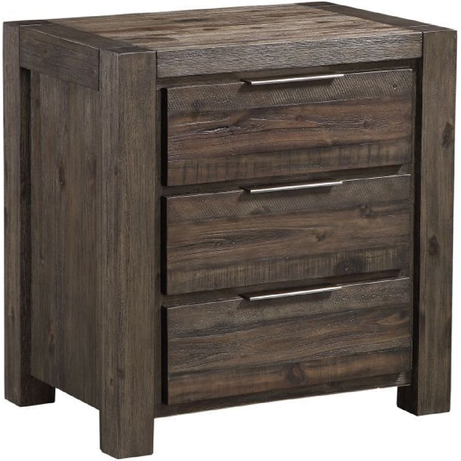 modu brown three drawer   