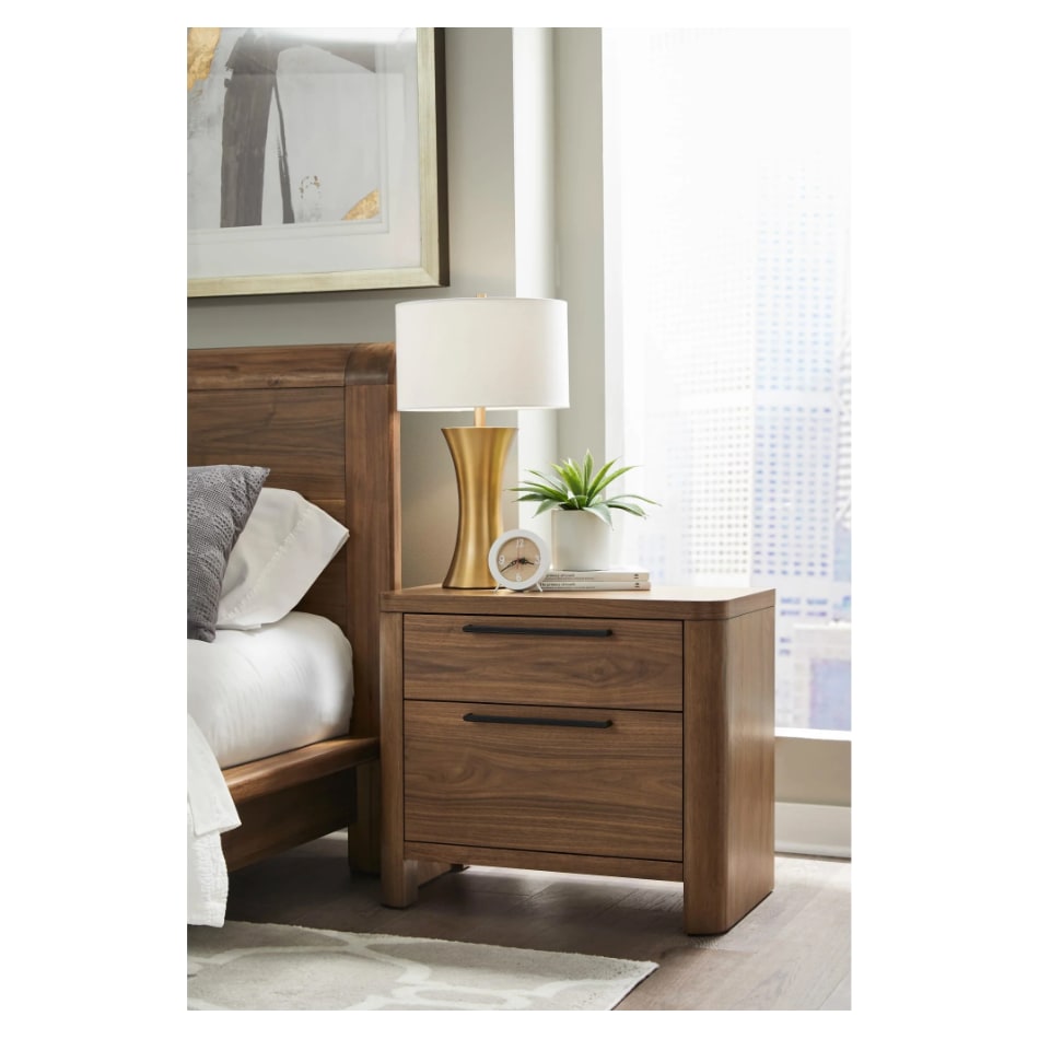 modu brown two drawer   