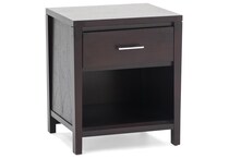modu dark brown single drawer   