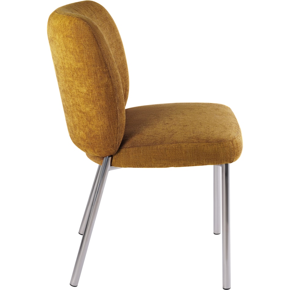 modu gold inch standard seat height side chair   