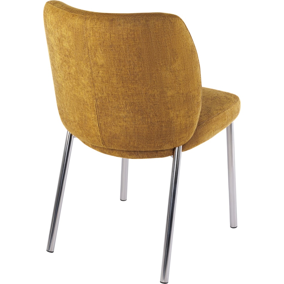 modu gold inch standard seat height side chair   