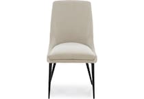 modu smoked cream inch standard seat height side chair   