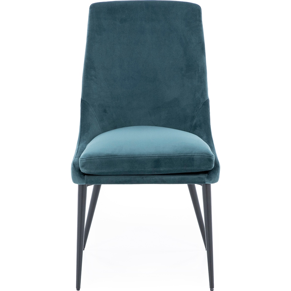 modu smoked green inch standard seat height side chair   