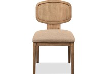 modu toffee crunch   chenille inch standard seat height side chair   