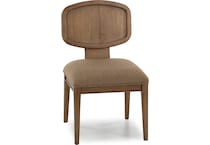 modu toffee crunch   chenille inch standard seat height side chair   