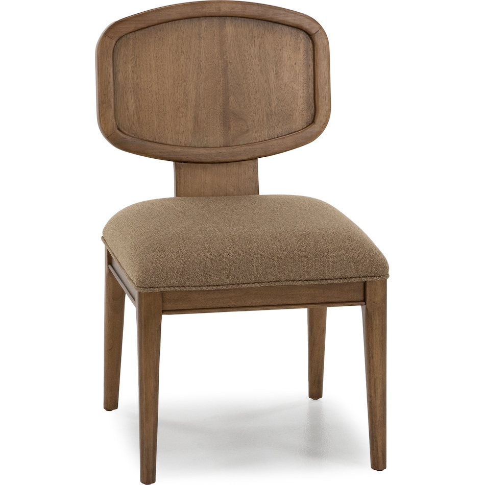 modu toffee crunch   chenille inch standard seat height side chair   