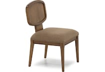 modu toffee crunch   chenille inch standard seat height side chair   