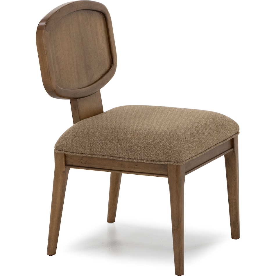 modu toffee crunch   chenille inch standard seat height side chair   